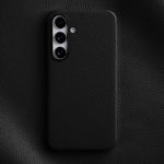 Custodia per telefono Melkco in vera pelle con texture litchi e copertura totale magnetica., For Samsung Galaxy S25 5G, For Samsung Galaxy S25+ 5G, For Samsung Galaxy S25 Ultra 5G