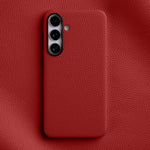 Custodia per telefono Melkco in vera pelle con texture litchi e copertura totale magnetica., For Samsung Galaxy S25 5G, For Samsung Galaxy S25+ 5G, For Samsung Galaxy S25 Ultra 5G
