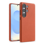 Custodia per telefono Melkco in vera pelle con texture litchi e copertura totale magnetica., For Samsung Galaxy S25 5G, For Samsung Galaxy S25+ 5G, For Samsung Galaxy S25 Ultra 5G