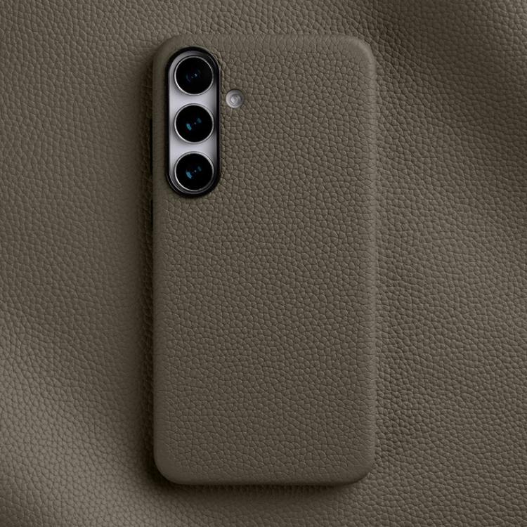 Custodia per telefono Melkco in vera pelle con texture litchi e copertura totale magnetica., For Samsung Galaxy S25 5G, For Samsung Galaxy S25+ 5G, For Samsung Galaxy S25 Ultra 5G