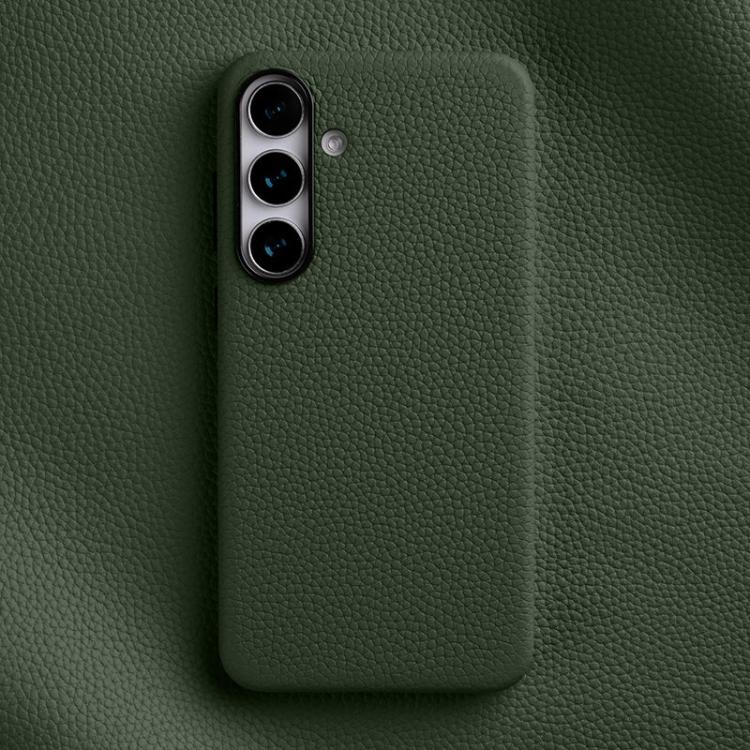 Custodia per telefono Melkco in vera pelle con texture litchi e copertura totale magnetica., For Samsung Galaxy S25 5G, For Samsung Galaxy S25+ 5G, For Samsung Galaxy S25 Ultra 5G