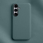 Custodia per telefono Melkco in vera pelle con texture litchi e copertura totale magnetica., For Samsung Galaxy S25 5G, For Samsung Galaxy S25+ 5G, For Samsung Galaxy S25 Ultra 5G
