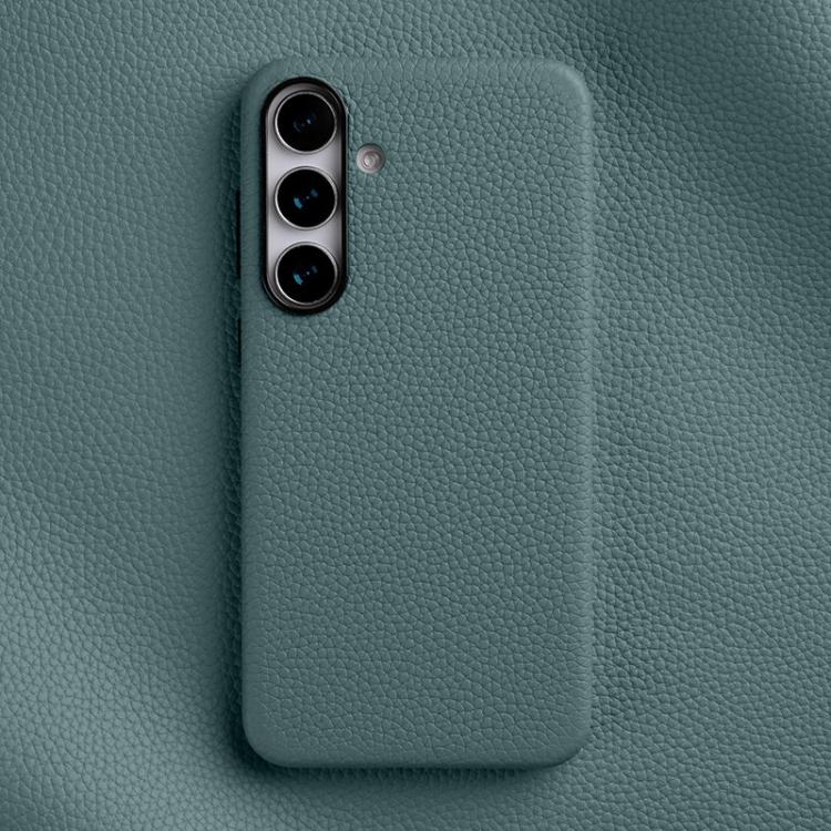 Custodia per telefono Melkco in vera pelle con texture litchi e copertura totale magnetica., For Samsung Galaxy S25 5G, For Samsung Galaxy S25+ 5G, For Samsung Galaxy S25 Ultra 5G
