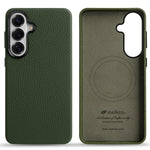 Custodia per telefono Melkco in vera pelle con texture litchi e copertura totale magnetica., For Samsung Galaxy S26+ 5G, For Samsung Galaxy S26 Ultra 5G, For Samsung Galaxy S26 5G