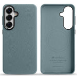 Custodia per telefono Melkco in vera pelle con texture litchi e copertura totale magnetica., For Samsung Galaxy S26+ 5G, For Samsung Galaxy S26 Ultra 5G, For Samsung Galaxy S26 5G