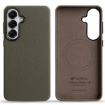 Custodia per telefono Melkco in vera pelle con texture litchi e copertura totale magnetica., For Samsung Galaxy S26+ 5G, For Samsung Galaxy S26 Ultra 5G, For Samsung Galaxy S26 5G