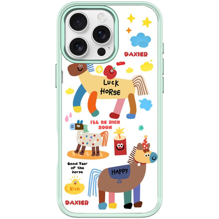 Custodia per telefono magnetica con motivo "Diventa ricco subito", For iPhone 16 Pro Max, For iPhone 16 Pro, For iPhone 16 Plus, For iPhone 16