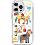 Custodia per telefono magnetica con motivo "Diventa ricco subito", For iPhone 16 Pro Max, For iPhone 16 Pro, For iPhone 16 Plus, For iPhone 16