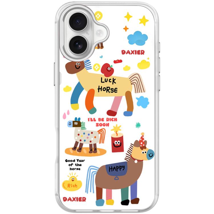 Custodia per telefono magnetica con motivo "Diventa ricco subito", For iPhone 16 Pro Max, For iPhone 16 Pro, For iPhone 16 Plus, For iPhone 16