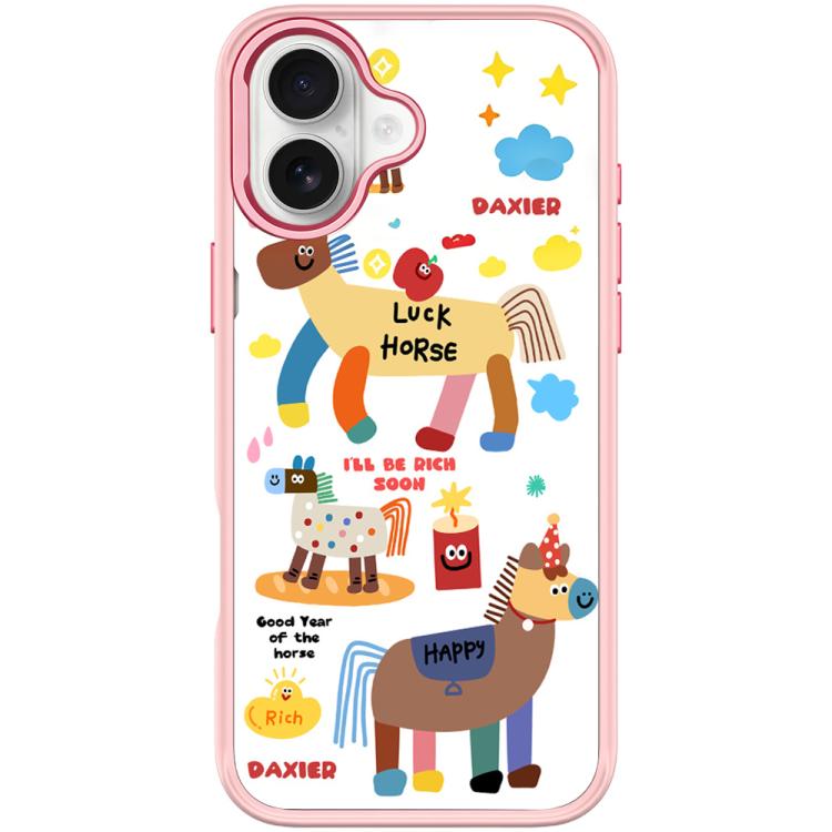 Custodia per telefono magnetica con motivo "Diventa ricco subito", For iPhone 16 Pro Max, For iPhone 16 Pro, For iPhone 16 Plus, For iPhone 16