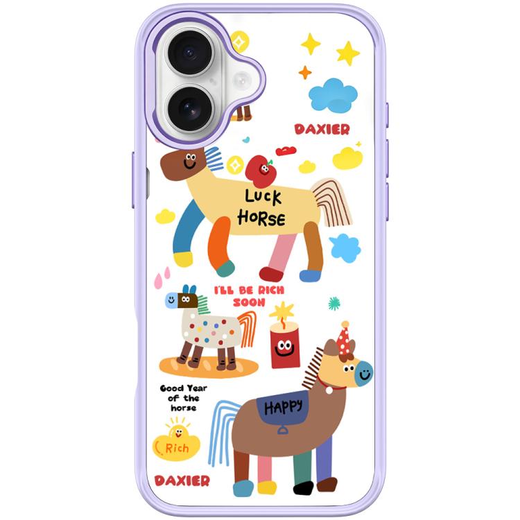 Custodia per telefono magnetica con motivo "Diventa ricco subito", For iPhone 16 Pro Max, For iPhone 16 Pro, For iPhone 16 Plus, For iPhone 16