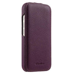 melkco Custodia per telefono in vera pelle con motivo litchi, apertura verticale magnetica, For iPhone 17, For iPhone Air