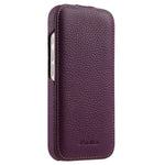 melkco Custodia per telefono in vera pelle con motivo litchi, apertura verticale magnetica, For iPhone 17 Pro Max, For iPhone 17 Pro, For iPhone 17, For iPhone Air