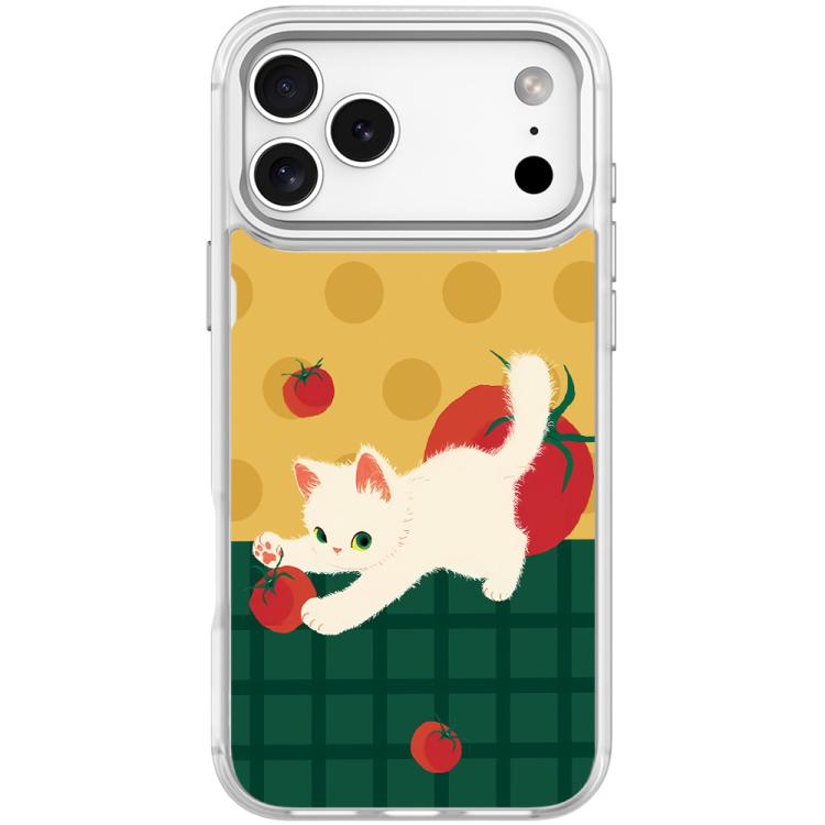 Custodia magnetica per telefono con motivo a gatto e pomodoro, For iPhone 17 Pro Max, For iPhone 17 Pro, For iPhone 17, For iPhone Air