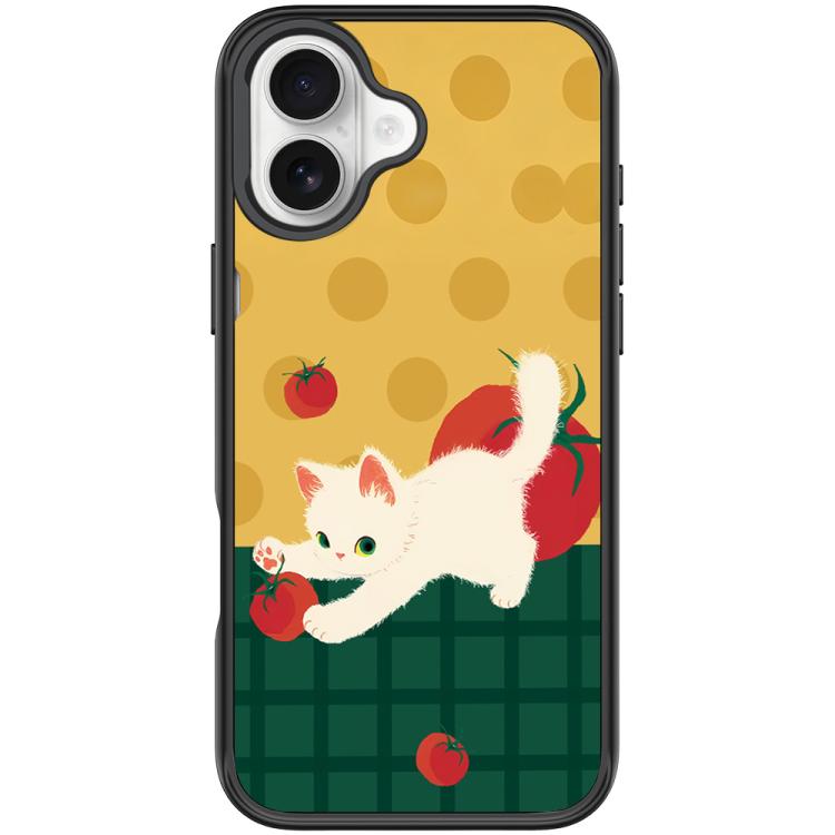 Custodia magnetica per telefono con motivo a gatto e pomodoro, For iPhone 17 Pro Max, For iPhone 17 Pro, For iPhone 17, For iPhone Air