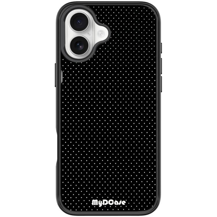 Custodia magnetica per telefono con motivo a pois neri, For iPhone 16 Pro Max, For iPhone 16 Pro, For iPhone 16 Plus, For iPhone 16