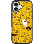 Custodia magnetica per telefono con motivo anatra gialla, For iPhone 16 Pro Max, For iPhone 16 Pro, For iPhone 16 Plus, For iPhone 16