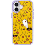 Custodia magnetica per telefono con motivo anatra gialla, For iPhone 16 Pro Max, For iPhone 16 Pro, For iPhone 16 Plus, For iPhone 16