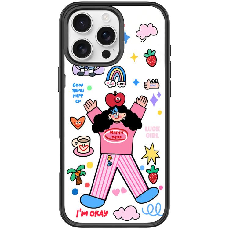 Custodia magnetica per telefono con motivo "Bambina di Apple"., For iPhone 16 Pro Max, For iPhone 16 Pro, For iPhone 16 Plus, For iPhone 16