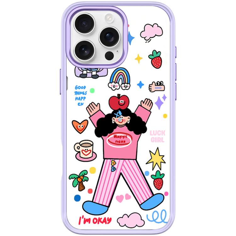 Custodia magnetica per telefono con motivo "Bambina di Apple"., For iPhone 16 Pro Max, For iPhone 16 Pro, For iPhone 16 Plus, For iPhone 16