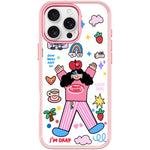Custodia magnetica per telefono con motivo "Bambina di Apple"., For iPhone 16 Pro Max, For iPhone 16 Pro, For iPhone 16 Plus, For iPhone 16