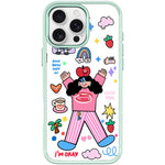 Custodia magnetica per telefono con motivo "Bambina di Apple"., For iPhone 16 Pro Max, For iPhone 16 Pro, For iPhone 16 Plus, For iPhone 16