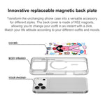 Custodia magnetica per telefono con motivo "Bambina di Apple"., For iPhone 15 Pro Max, For iPhone 15 Pro