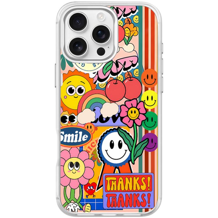 Grazie per la custodia magnetica per telefono con motivo girasole., For iPhone 16 Pro Max, For iPhone 16 Pro, For iPhone 16 Plus, For iPhone 16