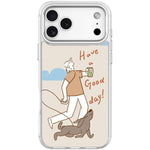 Custodia magnetica per telefono con motivo cane che cammina, For iPhone 17 Pro Max, For iPhone 17 Pro, For iPhone 17, For iPhone Air