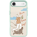 Custodia magnetica per telefono con motivo cane che cammina, For iPhone 17 Pro Max, For iPhone 17 Pro, For iPhone 17, For iPhone Air