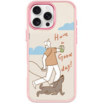 Custodia magnetica per telefono con motivo cane che cammina, For iPhone 16 Pro Max, For iPhone 16 Pro, For iPhone 16 Plus, For iPhone 16