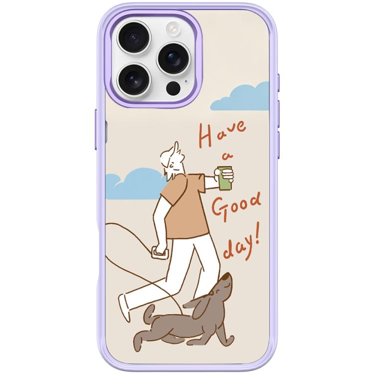 Custodia magnetica per telefono con motivo cane che cammina, For iPhone 16 Pro Max, For iPhone 16 Pro, For iPhone 16 Plus, For iPhone 16