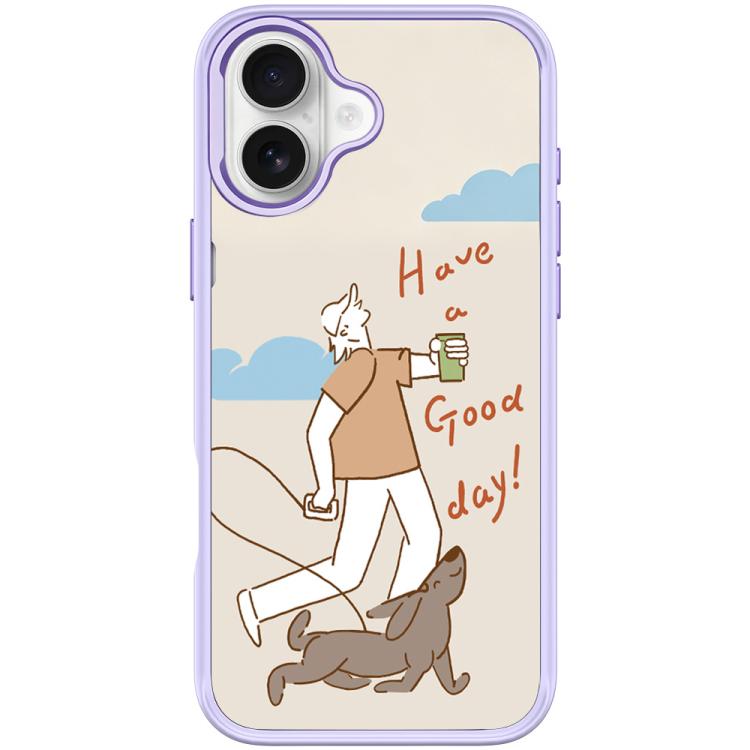 Custodia magnetica per telefono con motivo cane che cammina, For iPhone 16 Pro Max, For iPhone 16 Pro, For iPhone 16 Plus, For iPhone 16