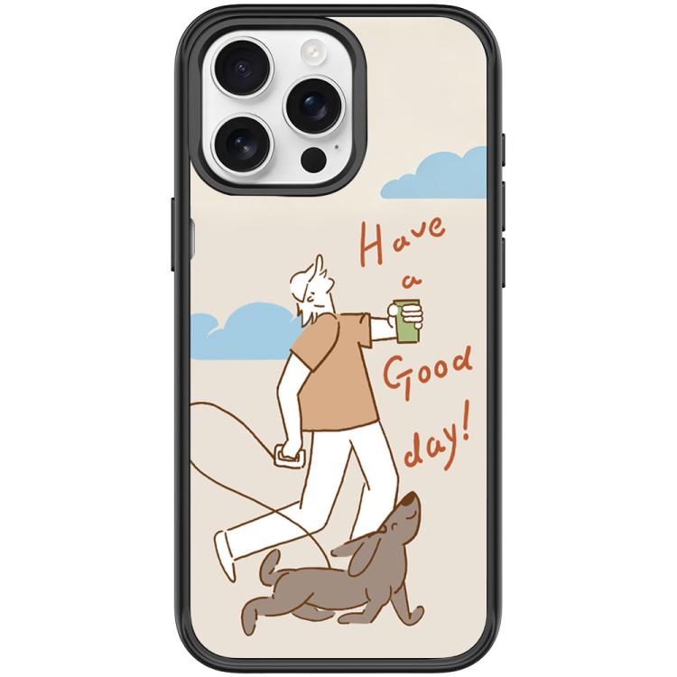 Custodia magnetica per telefono con motivo cane che cammina, For iPhone 15 Pro Max, For iPhone 15 Pro