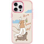 Custodia magnetica per telefono con motivo cane che cammina, For iPhone 15 Pro Max, For iPhone 15 Pro