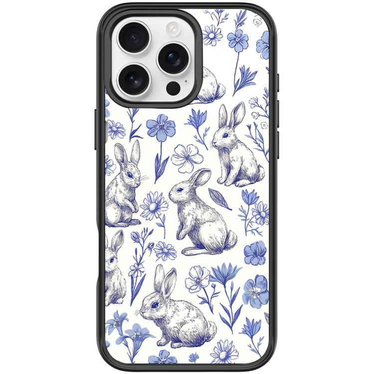 Adorabile custodia magnetica per telefono con motivo a coniglietto stilizzato., For iPhone 16 Pro Max, For iPhone 16 Pro, For iPhone 16 Plus, For iPhone 16