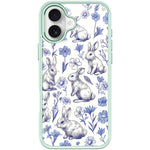Adorabile custodia magnetica per telefono con motivo a coniglietto stilizzato., For iPhone 16 Pro Max, For iPhone 16 Pro, For iPhone 16 Plus, For iPhone 16