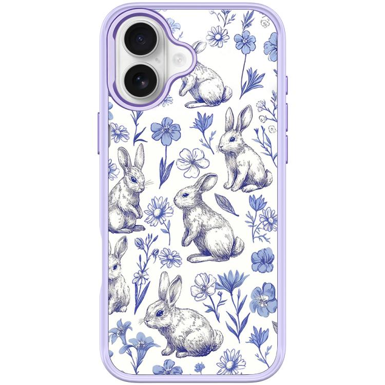 Adorabile custodia magnetica per telefono con motivo a coniglietto stilizzato., For iPhone 16 Pro Max, For iPhone 16 Pro, For iPhone 16 Plus, For iPhone 16