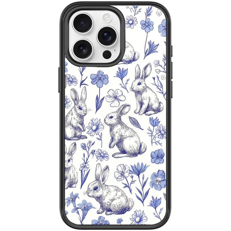 Custodia magnetica con motivo coniglietto per iPhone 15 Pro e Pro