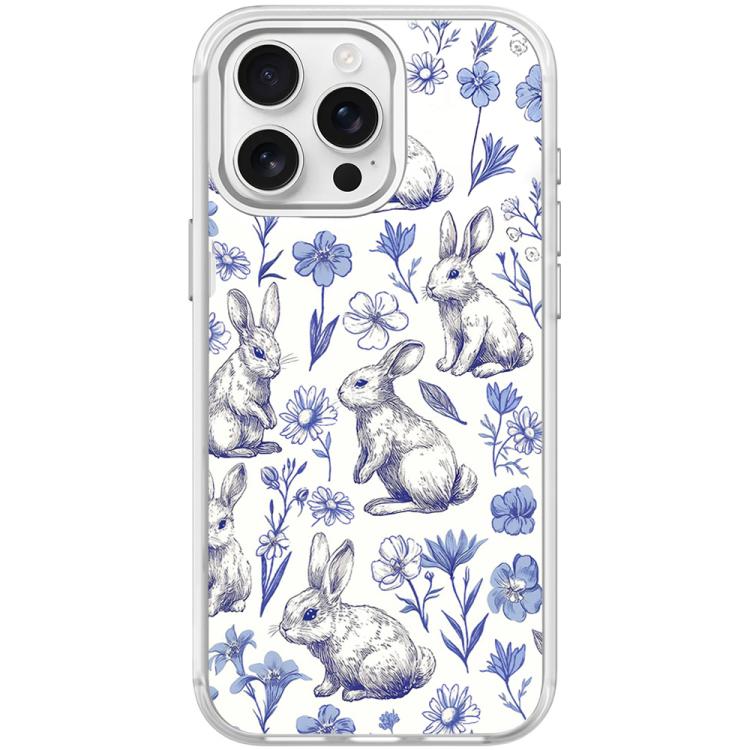 Adorabile custodia magnetica per telefono con motivo a coniglietto stilizzato., For iPhone 15 Pro Max, For iPhone 15 Pro