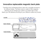 Adorabile custodia magnetica per telefono con motivo a coniglietto stilizzato., For iPhone 16 Pro Max, For iPhone 16 Pro, For iPhone 16 Plus, For iPhone 16