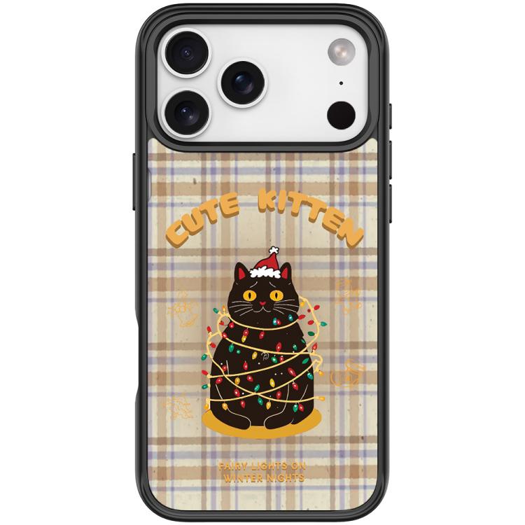 Cover magnetica con motivo gatti natalizi per iPhone