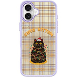 Cover magnetica per telefono con motivo di gatti natalizi, For iPhone 16 Pro Max, For iPhone 16 Pro, For iPhone 16 Plus, For iPhone 16