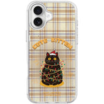 Cover magnetica per telefono con motivo di gatti natalizi, For iPhone 16 Pro Max, For iPhone 16 Pro, For iPhone 16 Plus, For iPhone 16