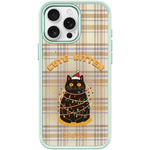Cover magnetica per telefono con motivo di gatti natalizi, For iPhone 15 Pro Max, For iPhone 15 Pro