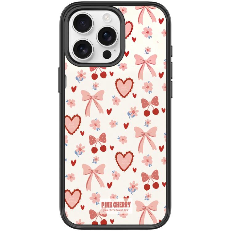 Custodia magnetica per telefono con motivo "Pink Lover", For iPhone 15 Pro Max, For iPhone 15 Pro