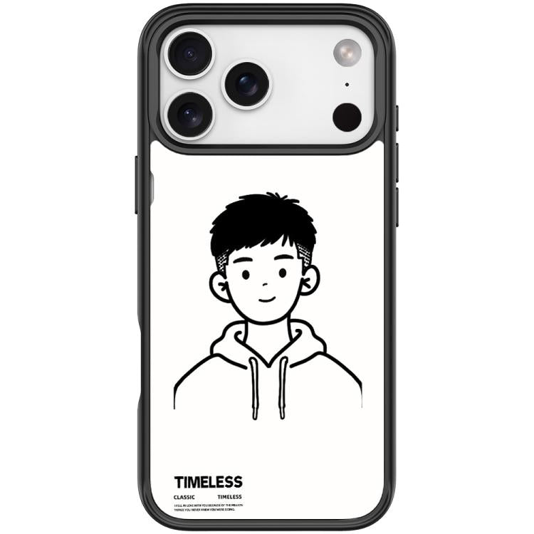 Custodia magnetica per telefono con motivo "Sketch Hooded Boy"., For iPhone 17 Pro Max, For iPhone 17 Pro, For iPhone 17, For iPhone Air