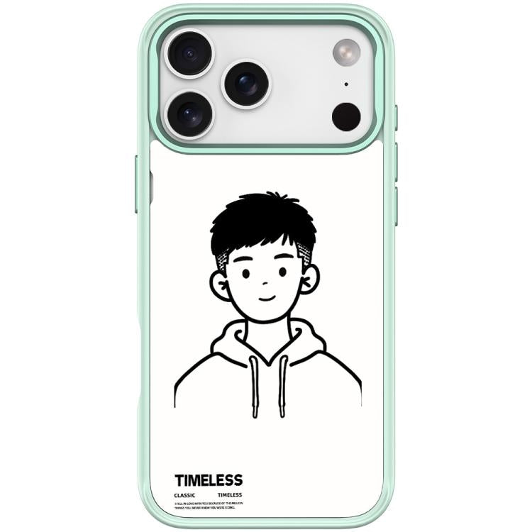 Custodia magnetica per telefono con motivo "Sketch Hooded Boy"., For iPhone 17 Pro Max, For iPhone 17 Pro, For iPhone 17, For iPhone Air