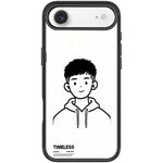 Custodia magnetica per telefono con motivo "Sketch Hooded Boy"., For iPhone 17 Pro Max, For iPhone 17 Pro, For iPhone 17, For iPhone Air