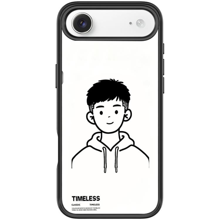 Custodia magnetica per telefono con motivo "Sketch Hooded Boy"., For iPhone 17 Pro Max, For iPhone 17 Pro, For iPhone 17, For iPhone Air